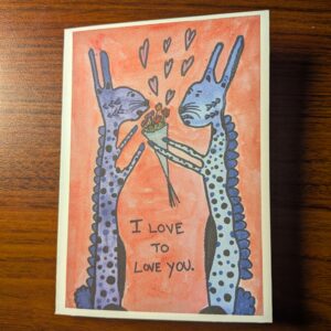Greeting Card (Pack of 5): I Love to Love You