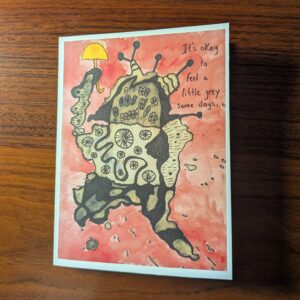 Greeting Card (Pack of 5): It's Okay To Feel A Little Grey Some Days